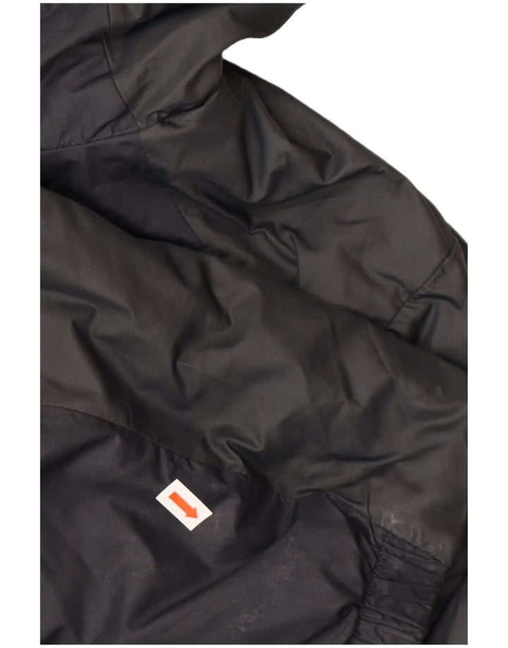 Nike Mens Hooded Windbreaker Jacket UK 36 Small Black Polyester