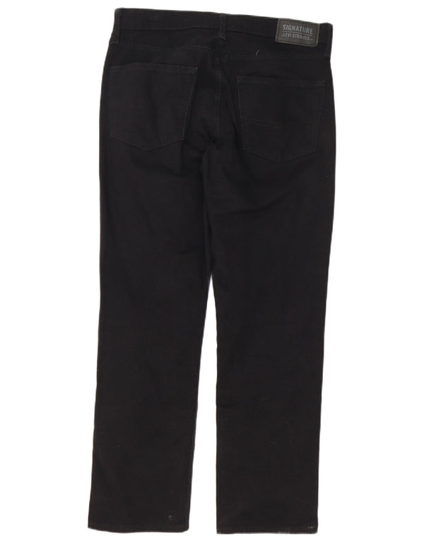 Pantaloni casual dritti firmati da uomo Levi's W32 L30 cotone nero