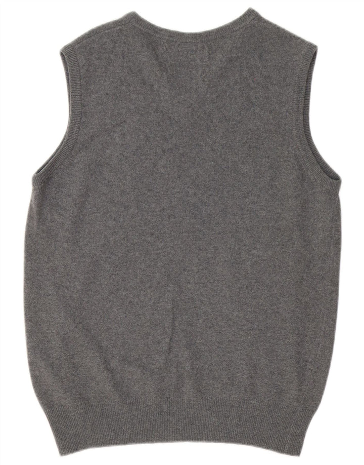 Kappa Mens Vest Tank Top Lã Cinza Médio