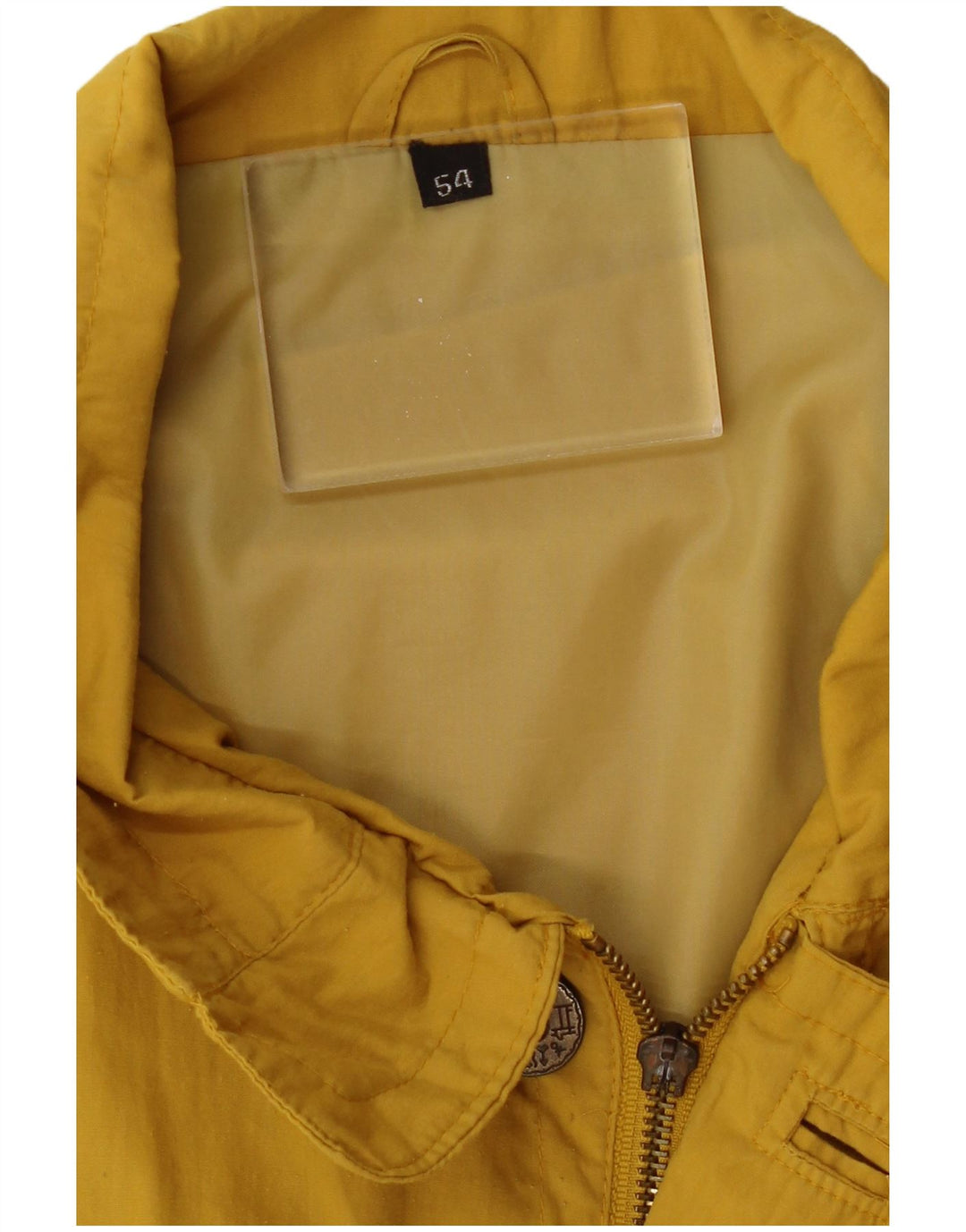 VINTAGE Womens Utility Jacket IT 54 3XL Gul Polyester