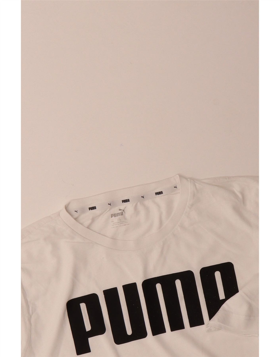 PUMA Mens Graphic T-Shirt Top 2XL White