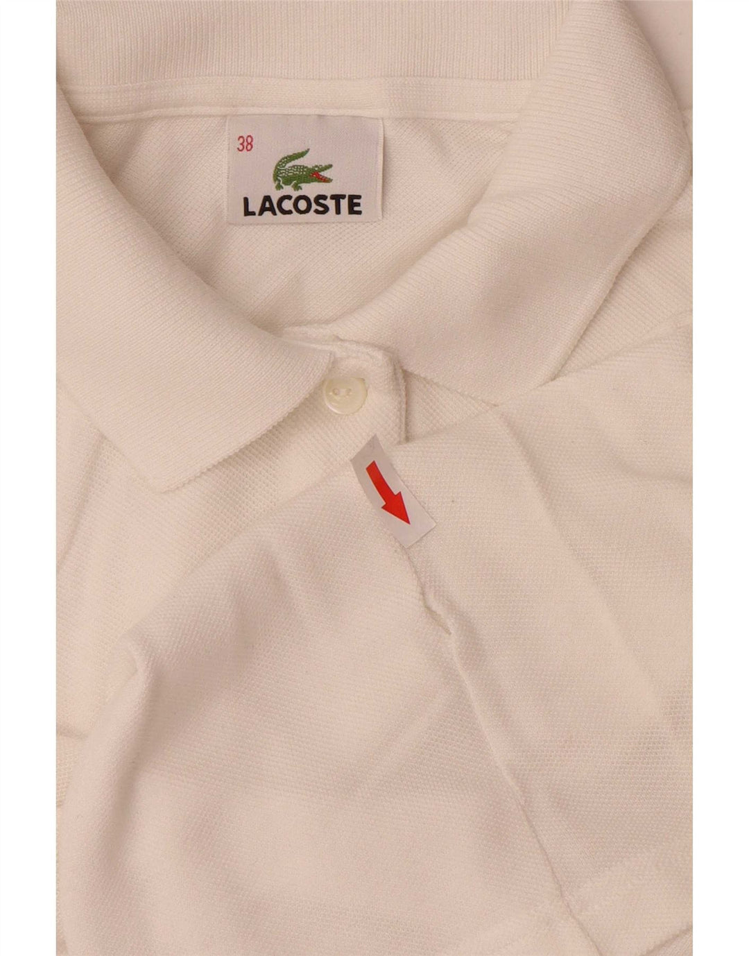 Tricou polo pentru femei Lacoste Mărimea 38 Medium White
