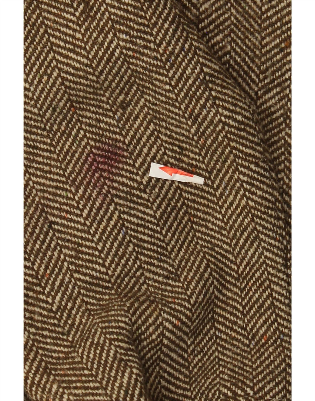Radici Mens Knit Bomber Jacket IT 50 Large Khaki Herringbone