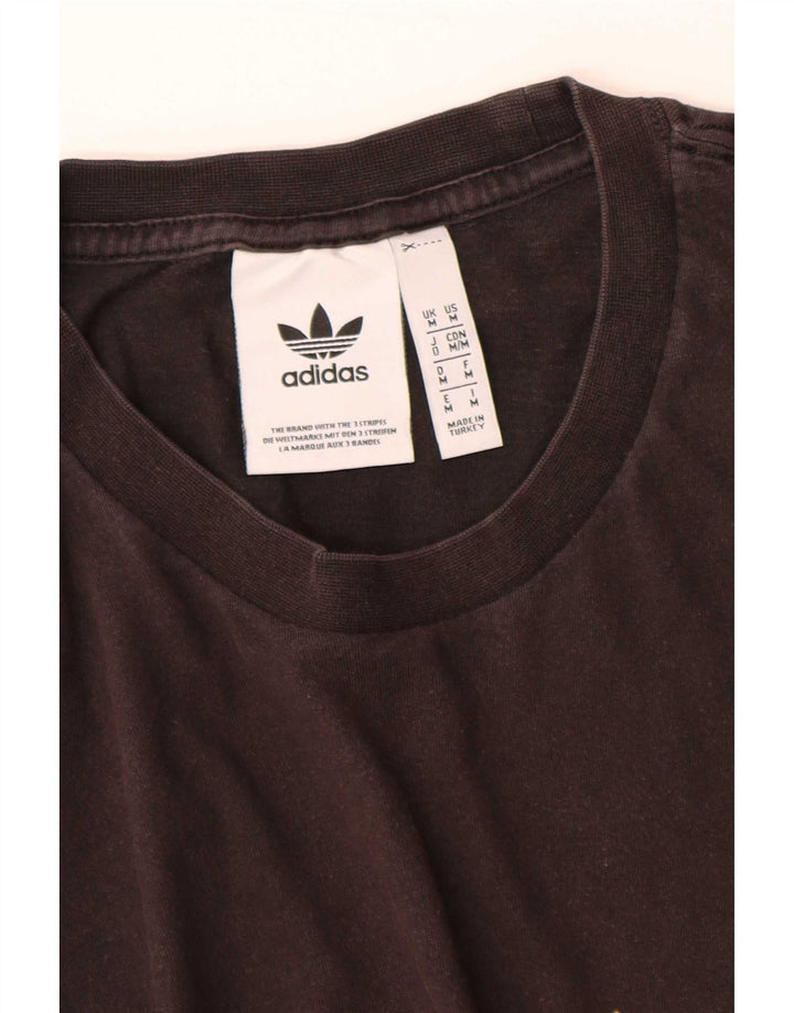 Adidas Mens Graphic T-Shirt Top Medium Black