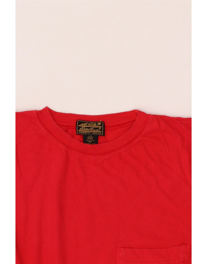 EDDIE BAUER Mens T-Shirt Top Large Red Cotton Vintage Eddie Bauer and Second-Hand Eddie Bauer from Messina Hembry 