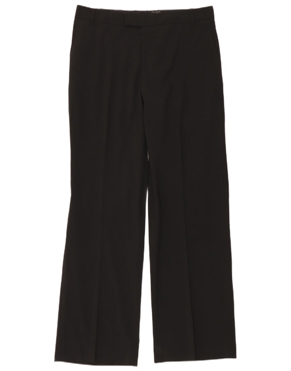 Ted Baker Mens Straight Suit Trousers W36 L36 Black