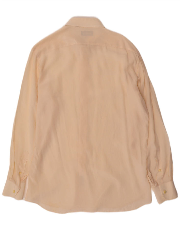 Fenicia Mens Shirt Size 39 15 1/2 Medium Off White