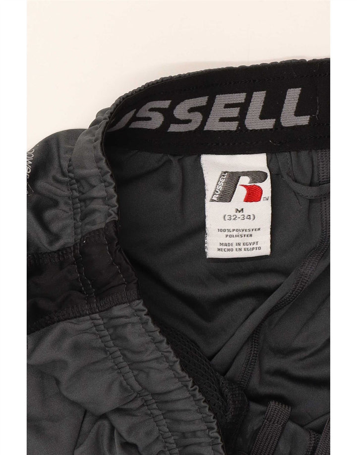 Russell Athletic Mens Sport Shorts Medium Grey Colourblock Polyester