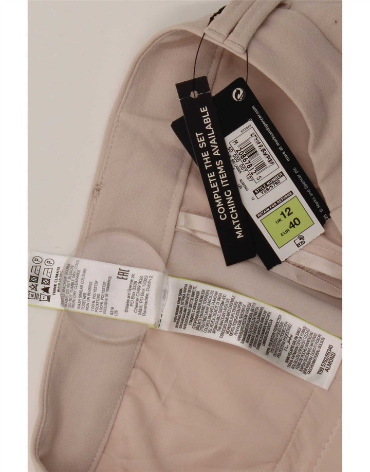 Marks & Spencer Damen Chinoshorts UK 12 Medium W30 Beige Polyester