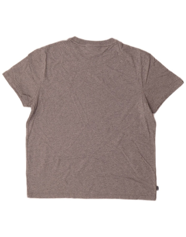 Superdry Camiseta para hombre Top XL de algodón moteado gris
