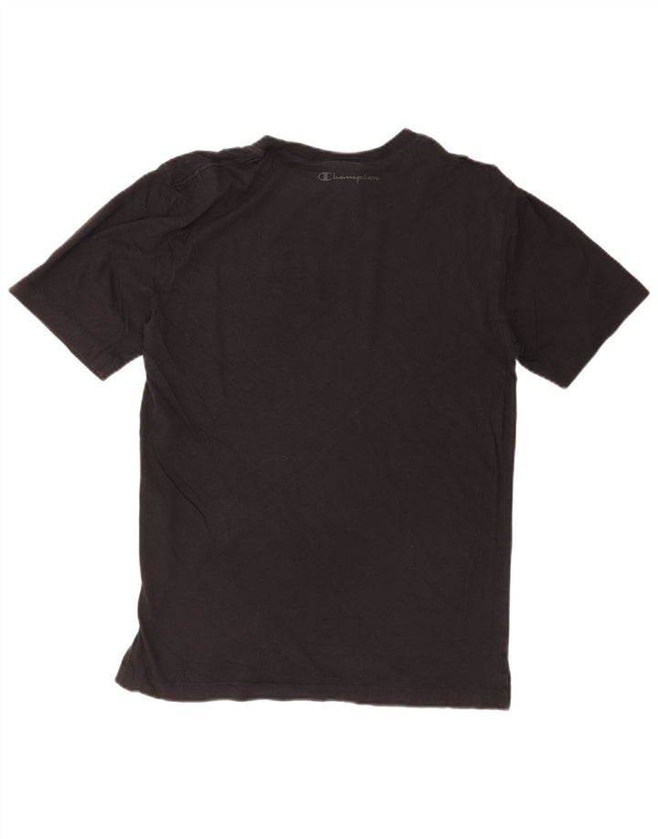 Champion Herren T-Shirt Top Small Schwarz Baumwolle