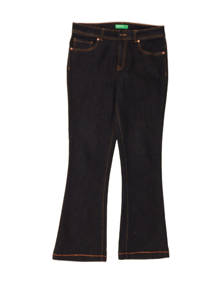 BENETTON Womens Bootcut Jeans W31 L29 Navy Blue Vintage Benetton and Second-Hand Benetton from Messina Hembry 
