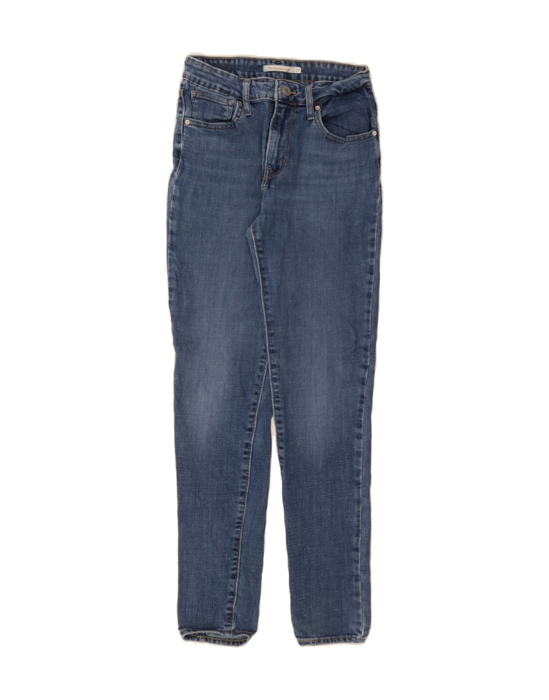 LEVI'S Womens 721 Skinny Jeans  W27 L30 Blue Polyester Vintage Levi's and Second-Hand Levi's from Messina Hembry 