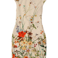 ZARA Womens Bodycon Dress UK 12 Medium White Floral Polyester