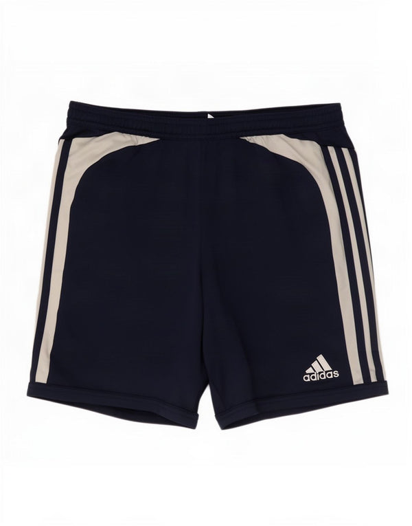 Γυναικείο αθλητικό σορτς Adidas Climalite UK 14 Medium Navy Blue Colourblock