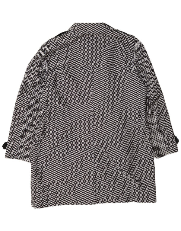 Marks & Spencer női katonai esőkabát UK 18 XL sötétkék geometrikus