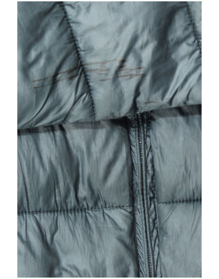 Champion Mens Hooded Padded Jacket UK 36 Small Blue Polyester