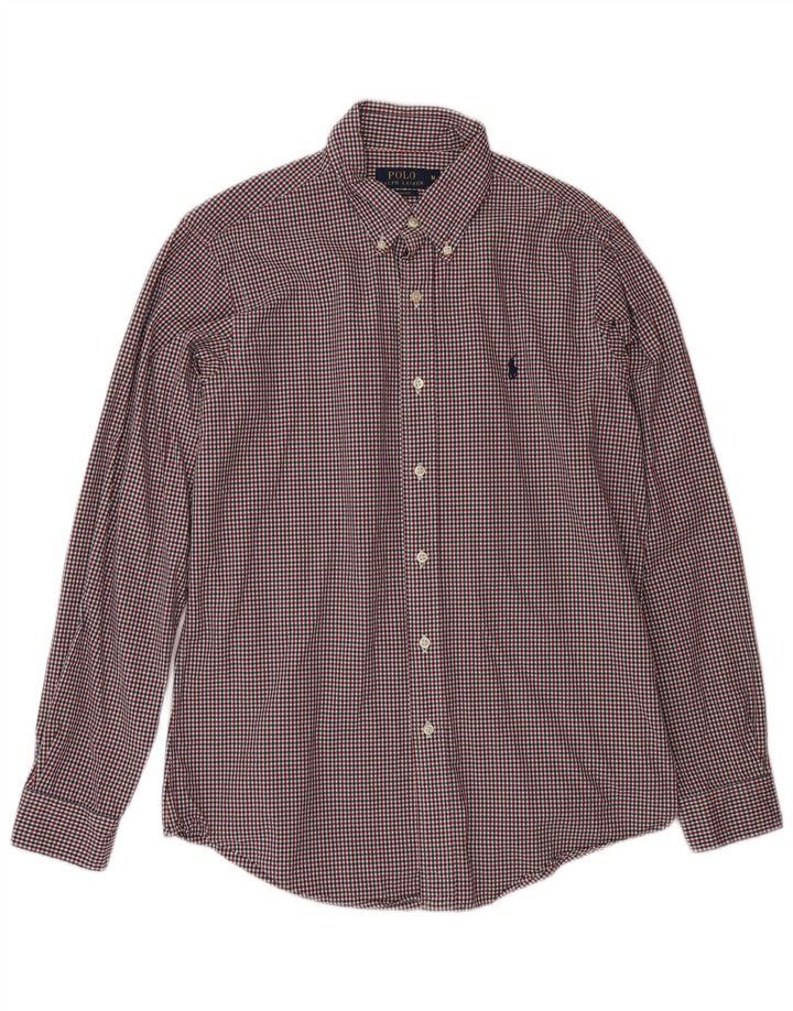 Polo Ralph Lauren Mens Custom Fit Shirt Medium Multicoloured Gingham Cotton