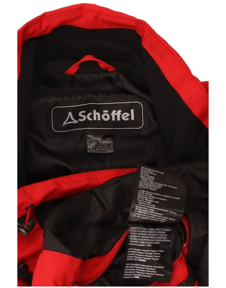 Schoffel Womens Rain Jacket UK 20 2XL Red Polyester