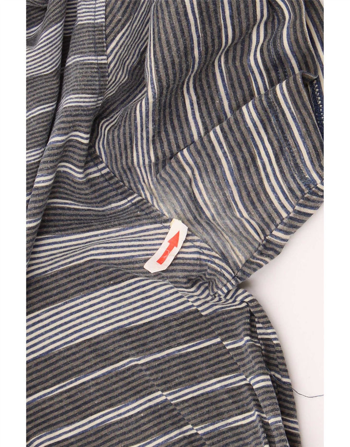 Polo da uomo Paul Smith in cotone a righe grigio medio