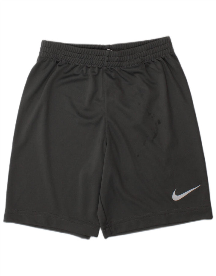 NIKE Boys Dri Fit Sport Shorts 5-6 Years Medium Grey Polyester
