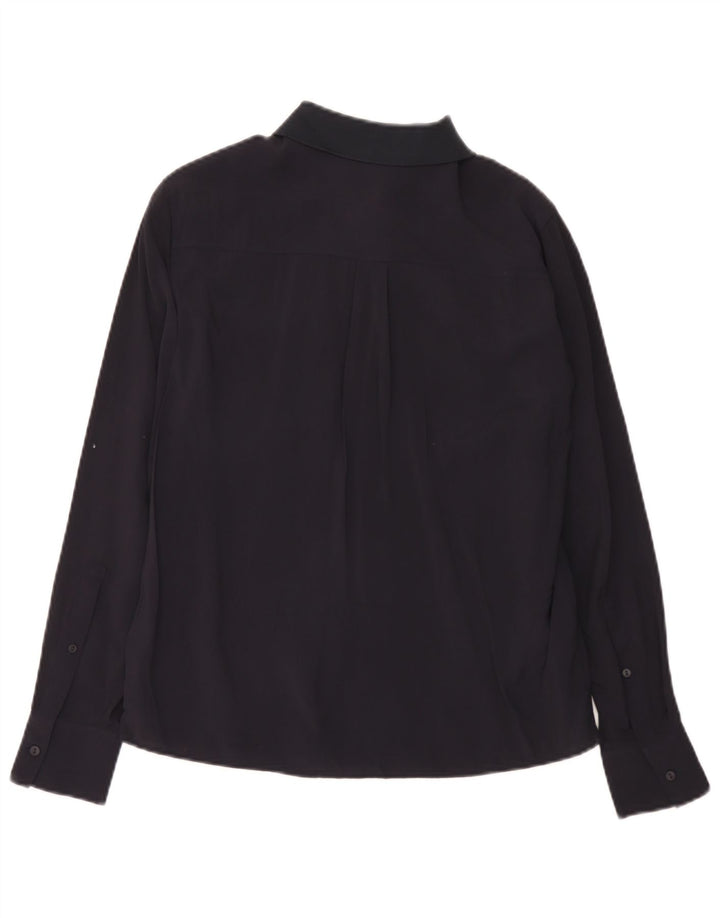 Lacoste Womens Shirt Size 36 Small Black Viscose