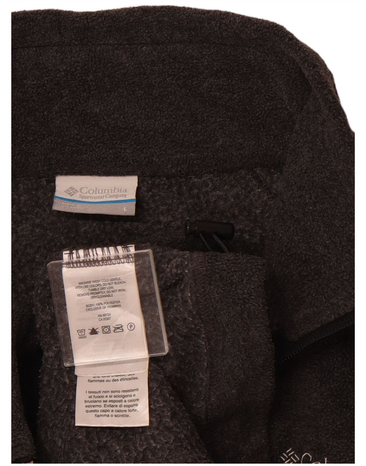 Giacca in pile da donna Columbia UK 16 grande poliestere grigio