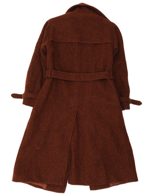 Vintage Womens Overcoat UK 8 Small Brown