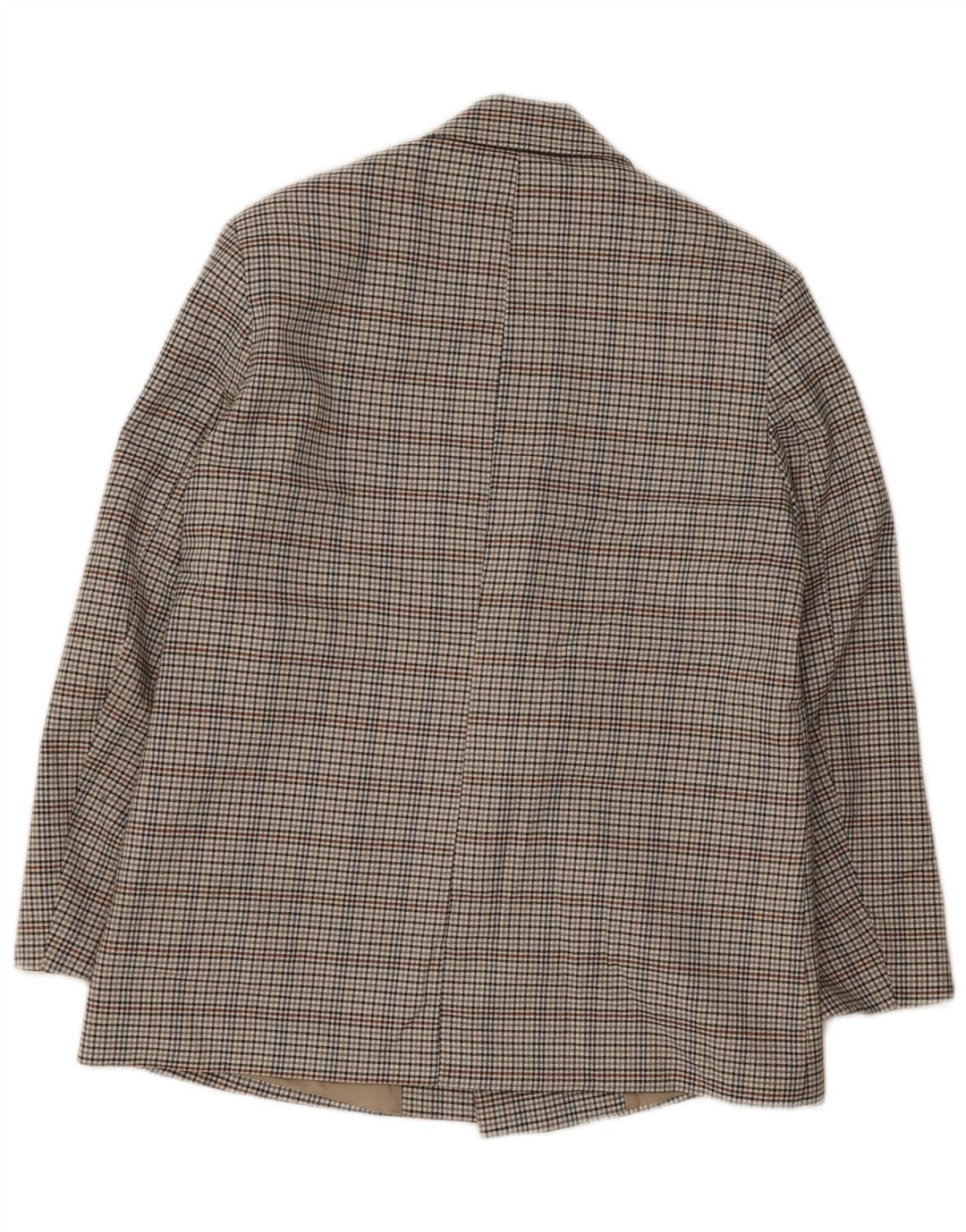 Zara Ανδρικό σακάκι με διπλό στήθος UK 38 Medium Grey Check Polyester