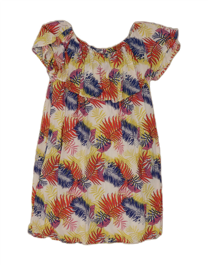 GAS Womens Abstract Pattern Off Shoulder Dress UK 10 Small Multicoloured Vintage Gas and Second-Hand Gas from Messina Hembry 