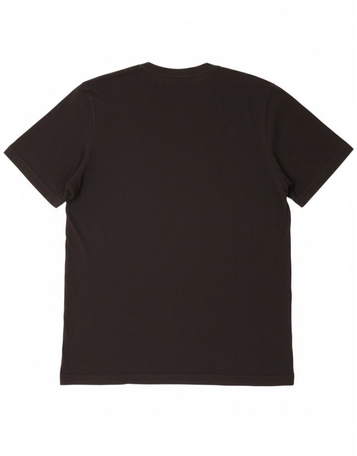 ADIDAS Mens Graphic T-Shirt Top Medium Black Cotton