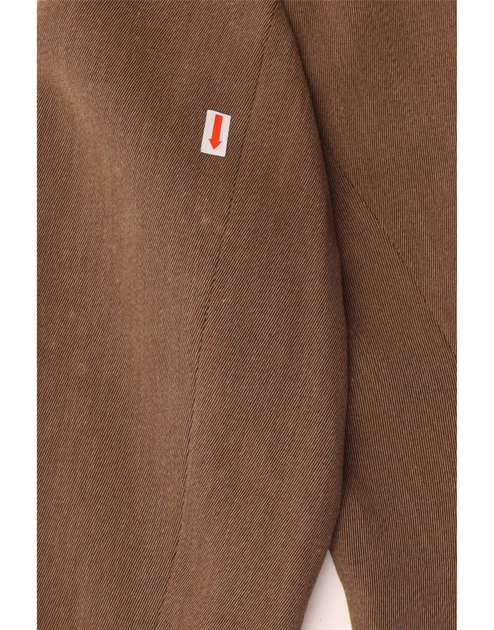 Genny Womens 3 Button Blazer Jacket IT 42 Medium Brown