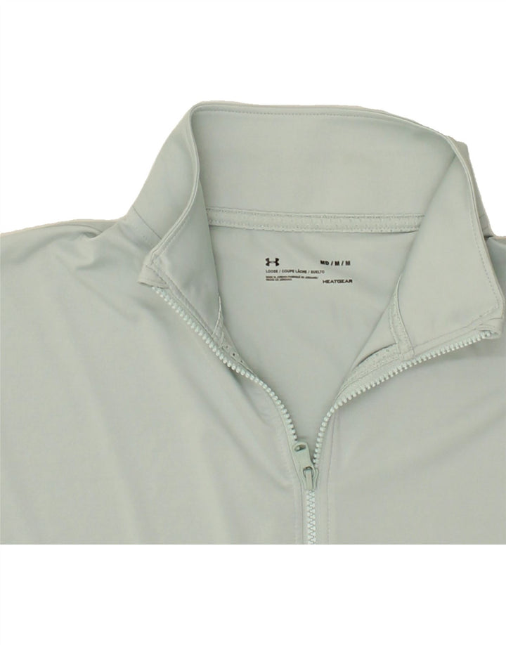 UNDER ARMOUR Womens Graphic Tracksuit Top Jacket UK 14 Medium Grey Vintage Under Armour and Second-Hand Under Armour from Messina Hembry 