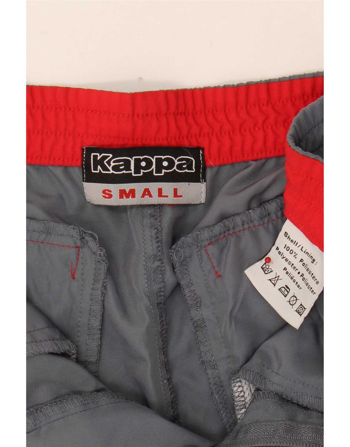 Kappa Pantalon Capri Homme Small W29 L18 Gris Polyester