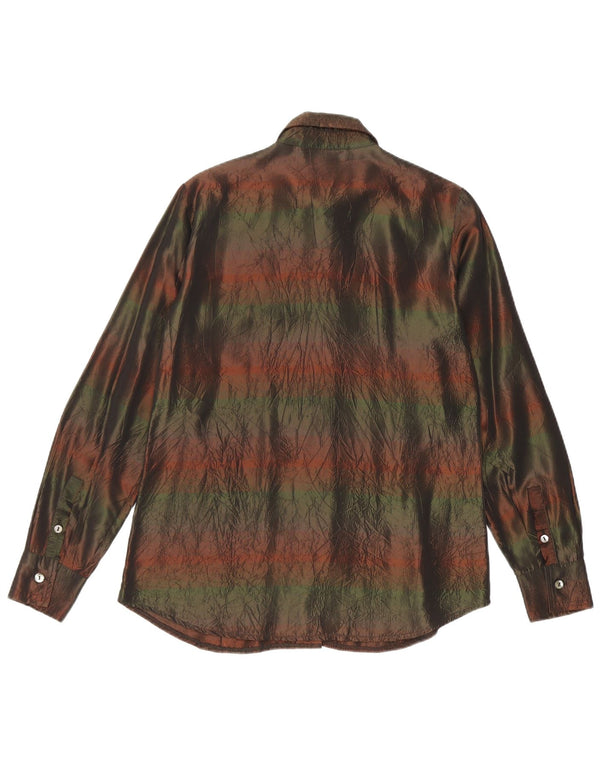 Il Marchese Coccapani Dameskjorte UK 12 Medium Flerfarvet Stribet