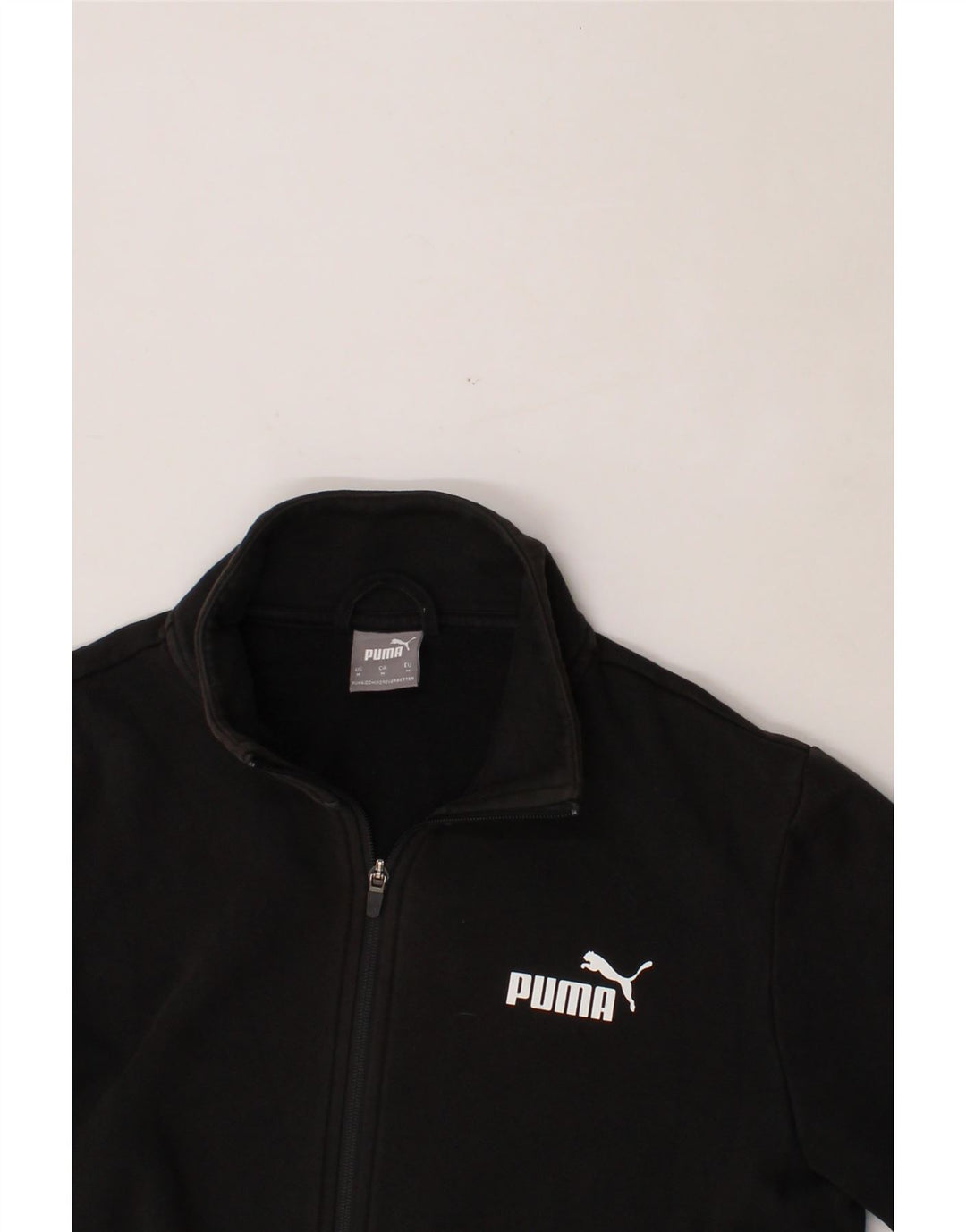 PUMA Mens Tracksuit Top Jacket Medium Black Cotton Vintage Puma and Second-Hand Puma from Messina Hembry 