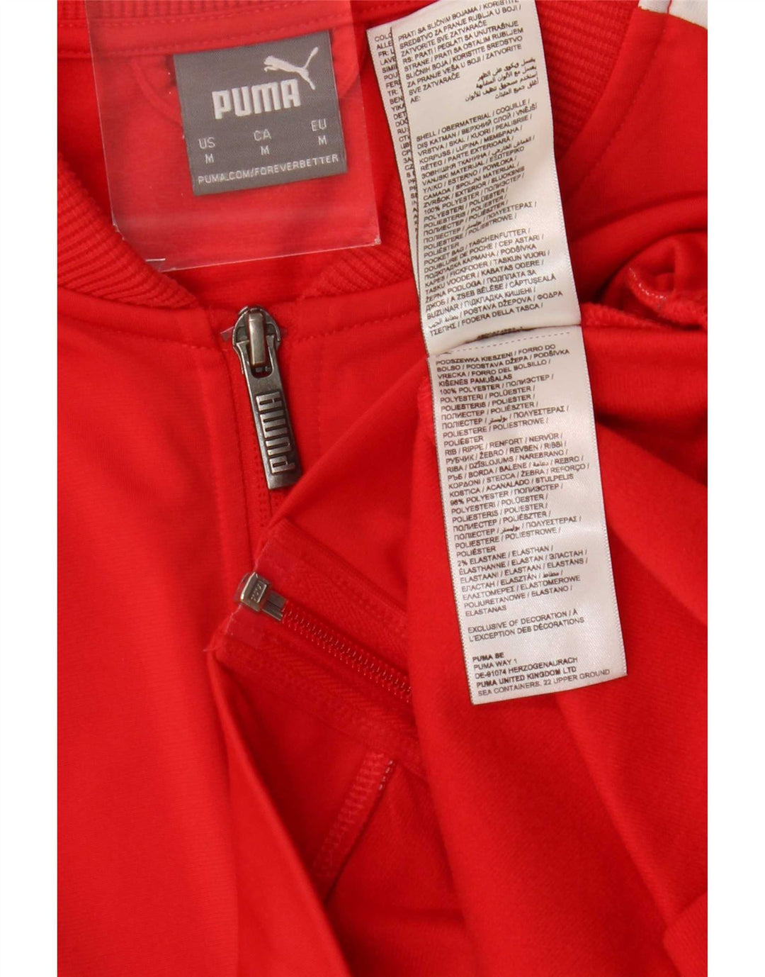 Puma Træningsdragt til mænd Topjakke Medium Rød Colourblock Polyester