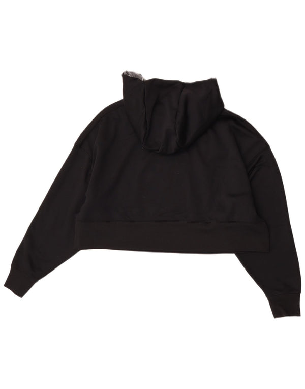 Nike Dame Dri Fit Grafisk Oversized Hoodie Jumper UK 14 Medium Sort