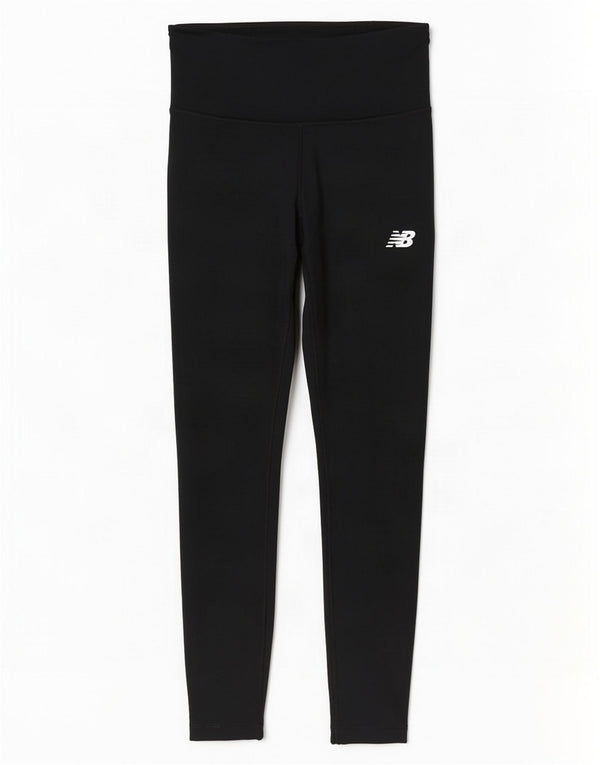 New Balance Damen Leggings UK 10 Small Schwarz Polyester