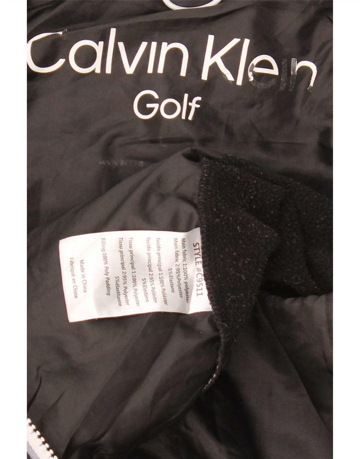 Calvin Klein Ανδρικό μπουφάν γκολφ με επένδυση UK 38 μεσαίο μαύρο πολυεστέρα