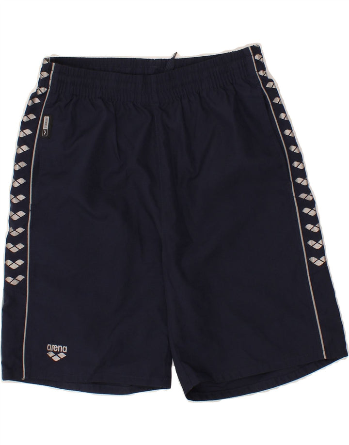 ARENA Boys Sport Shorts 12-13 Years Navy Blue Polyester Vintage Arena and Second-Hand Arena from Messina Hembry 