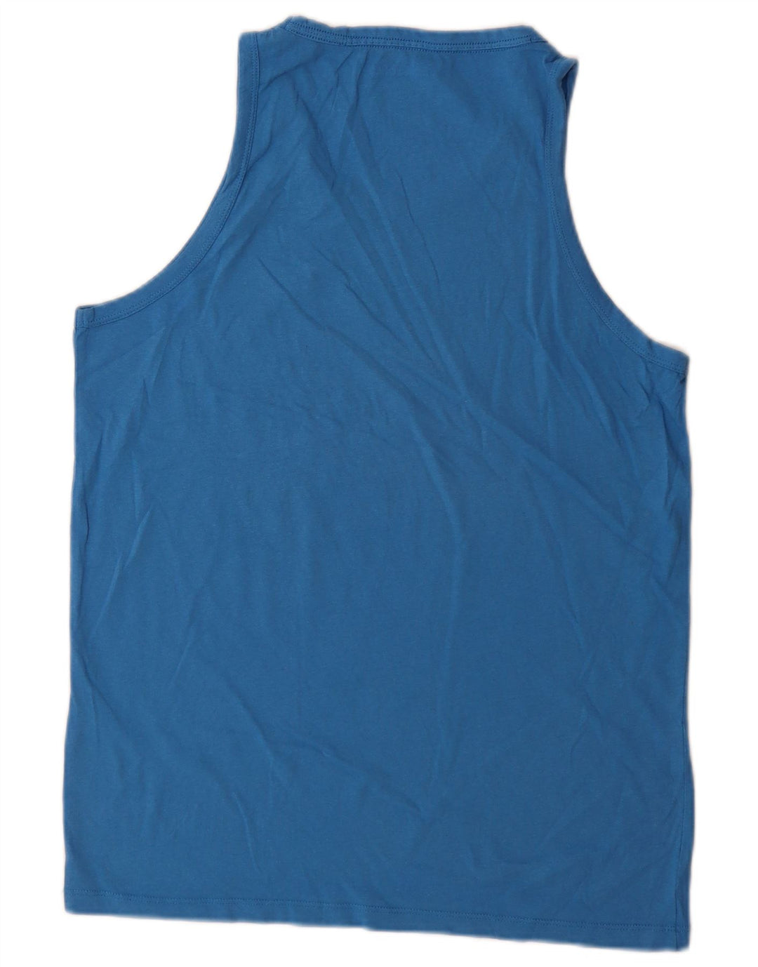 Jack & Jones Mens Graphic Vest Top Large Blue Cotton