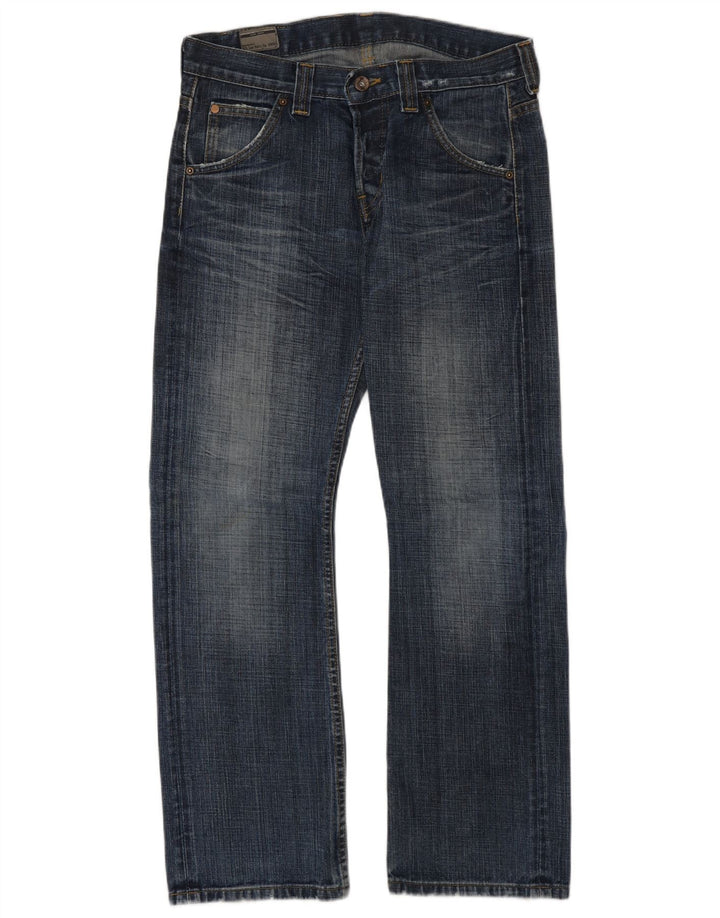 Lee Womens Flint Straight Jeans W30 L30 Blue Cotton