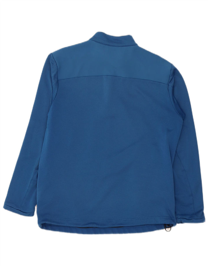 Adidas Mens Climawarm Zip Neck Sweatshirt Jumper Small Blue Polyester