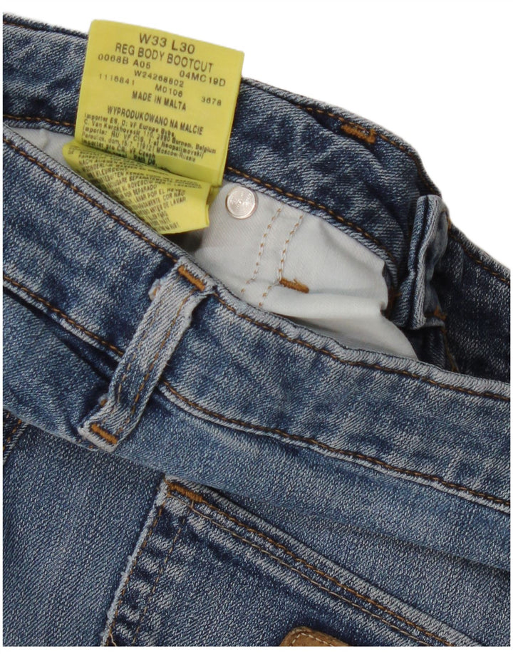 WRANGLER Dame Bootcut Jeans W33 L30 Blå Bomuld