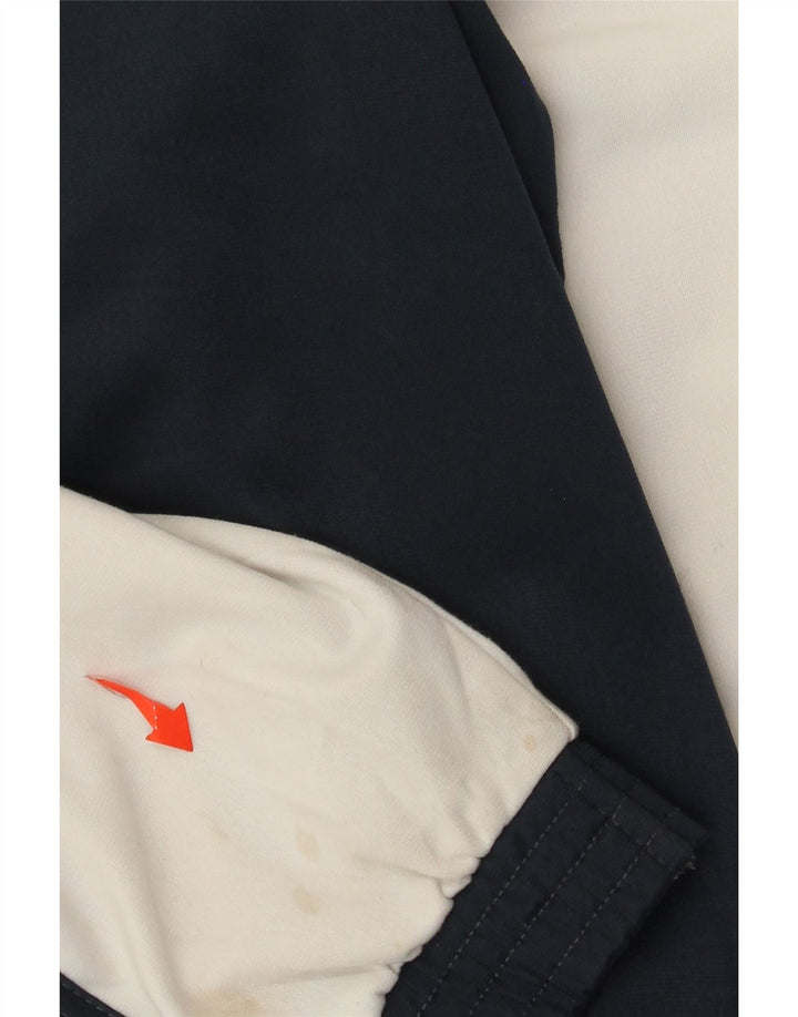 Champion Mens Tracksuit Top Jacket Large Navy Blue Colourblock Polyester