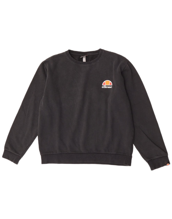 Ellesse Sweat-shirt pour femme UK 44 Large Noir Coton