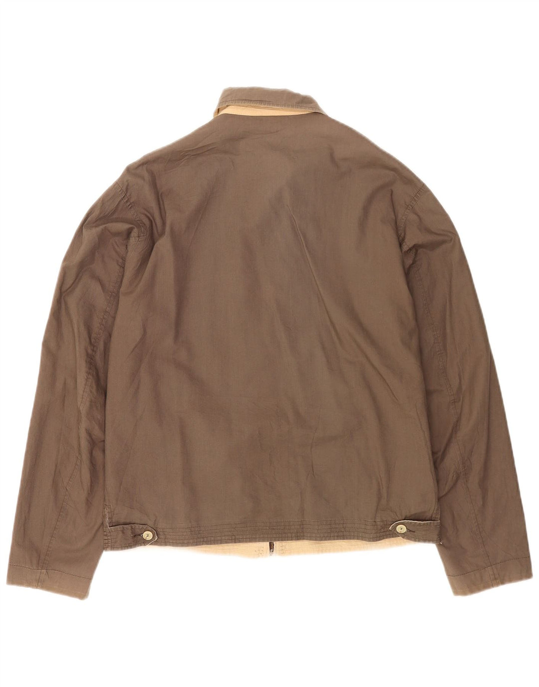 Ferre Mens Reversible Jacket UK 38 Medium Beige Cotton