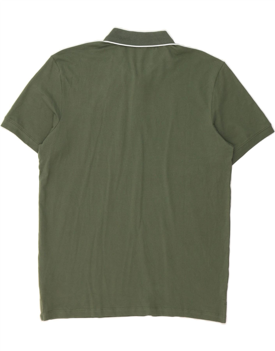 JACK & JONES Mens Polo Shirt Medium Khaki Cotton Vintage Jack & Jones and Second-Hand Jack & Jones from Messina Hembry 