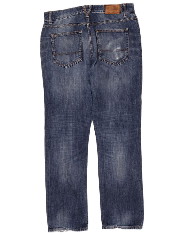 Tommy Hilfiger Herre Straight Jeans W33 L32 Blå Bomuld